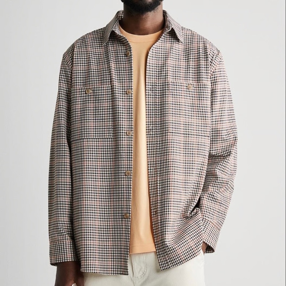 ZARA Plaid Relaxed Fit Overshirt/Jacket
